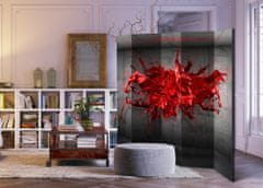 Artgeist Paraván - Červená atramentová škvrna II 225x172 plátno na drevenom ráme obojstranná potlač