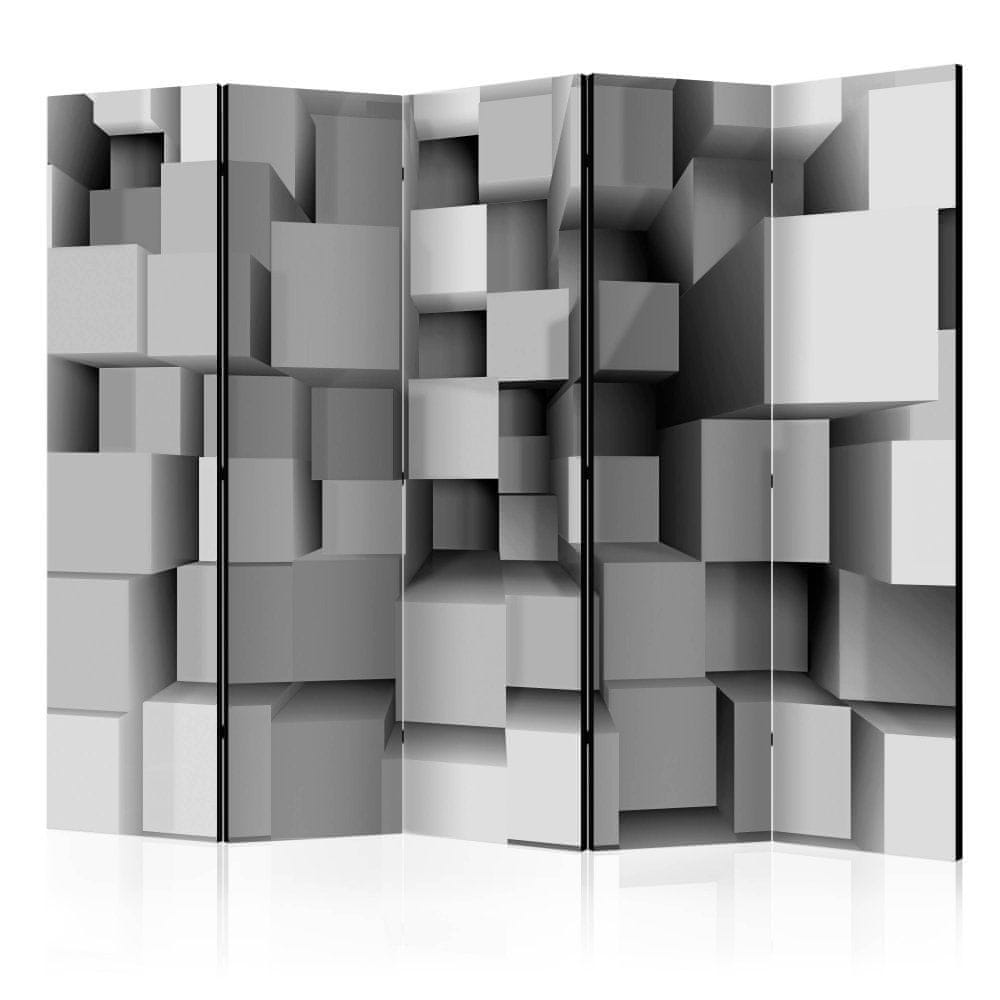 Artgeist Paraván - Geometrické puzzle II 225x172 plátno na drevenom ráme obojstranná potlač