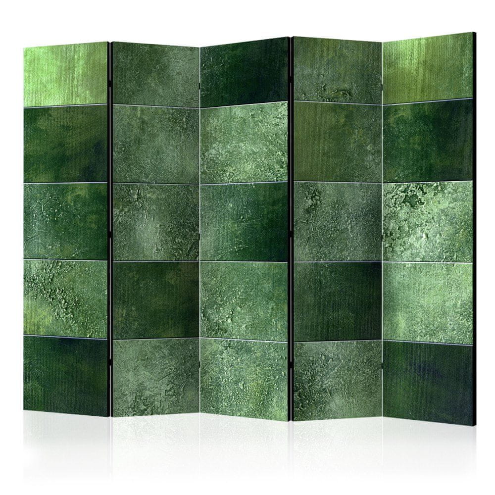 Artgeist Paraván - Zelená hádanka II 225x172 plátno na drevenom ráme obojstranná potlač