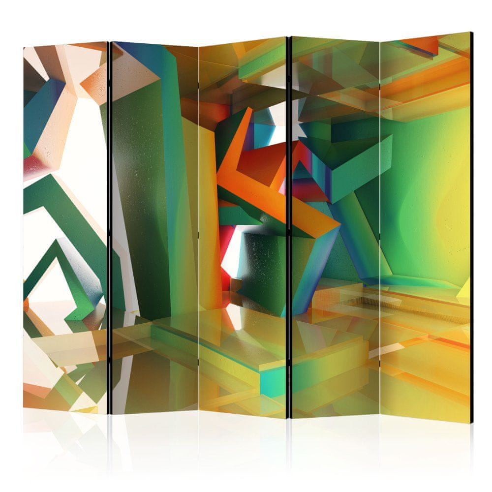 Artgeist Paraván - Farebný priestor II 225x172 plátno na drevenom ráme obojstranná potlač