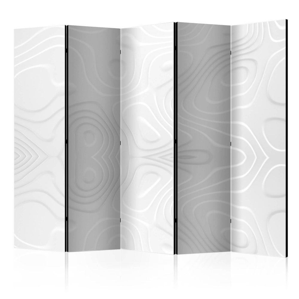 Artgeist Paraván - Biele vlny II 225x172 plátno na drevenom ráme obojstranná potlač