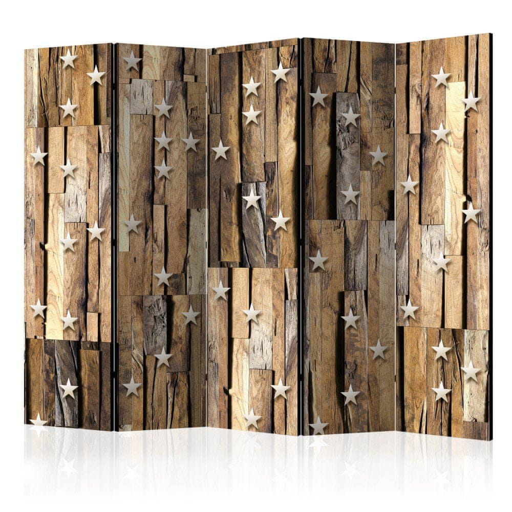 Artgeist Paraván - Drevené súhvezdia II 225x172 plátno na drevenom ráme obojstranná potlač