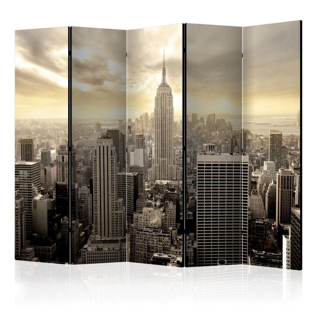 Artgeist Paraván - Svetlo New Yorku II 225x172 plátno na drevenom ráme obojstranná potlač