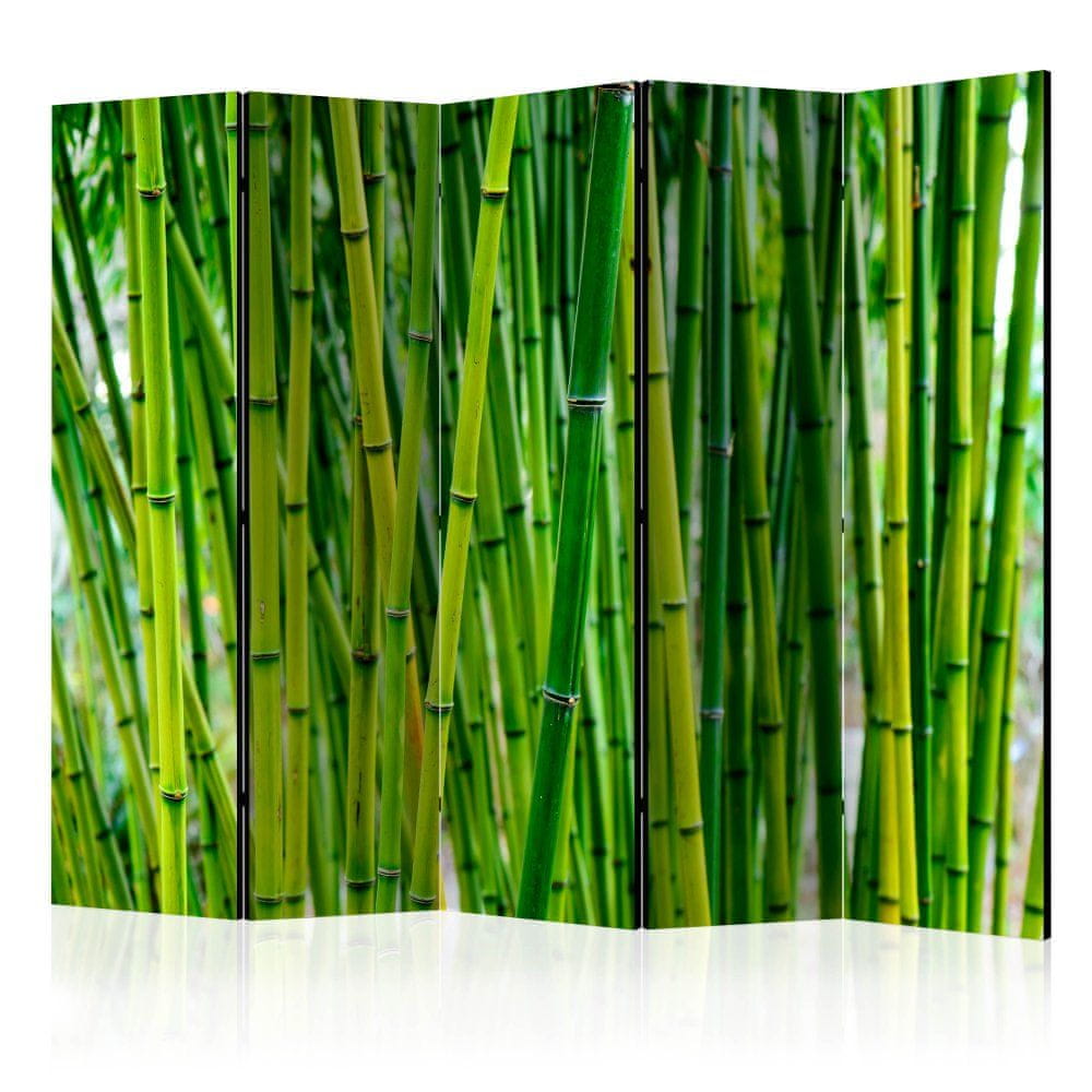 Artgeist Paraván - Bambusový les II 225x172 plátno na drevenom ráme obojstranná potlač