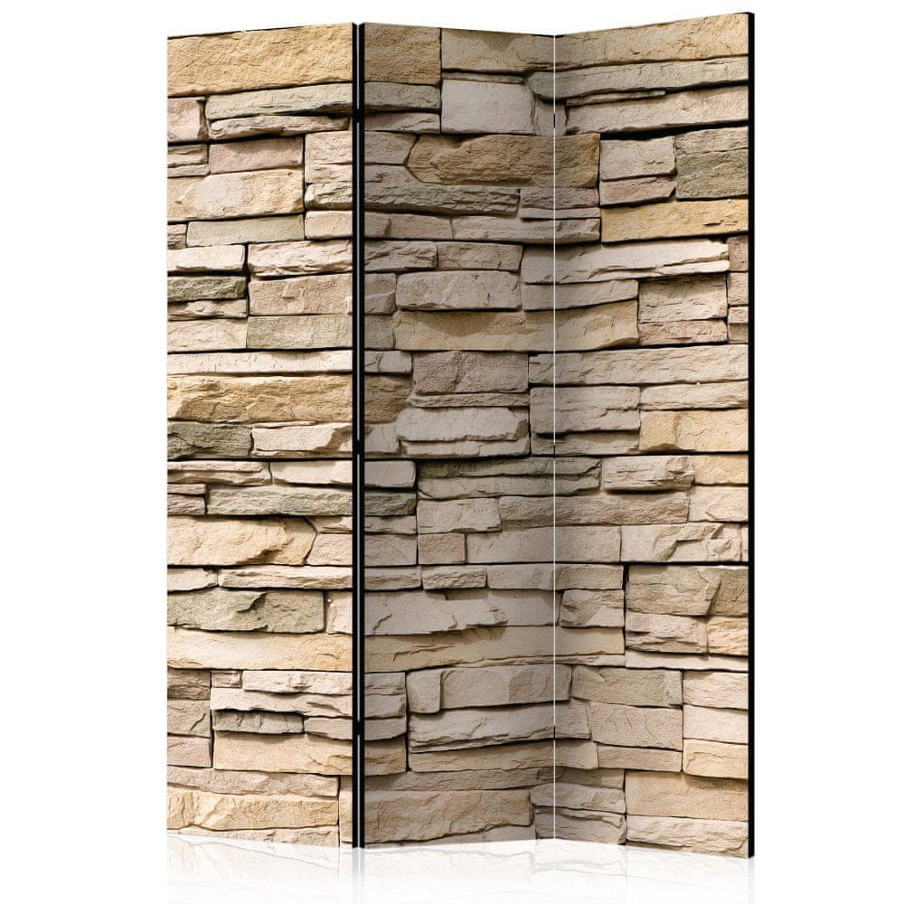 Artgeist Paraván - Dekoratívny kameň 135x172 plátno na drevenom ráme obojstranná potlač