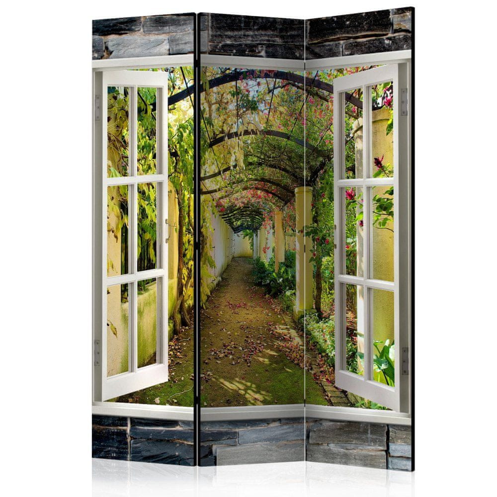 Artgeist Paraván - Tajomná záhrada 135x172 plátno na drevenom ráme obojstranná potlač