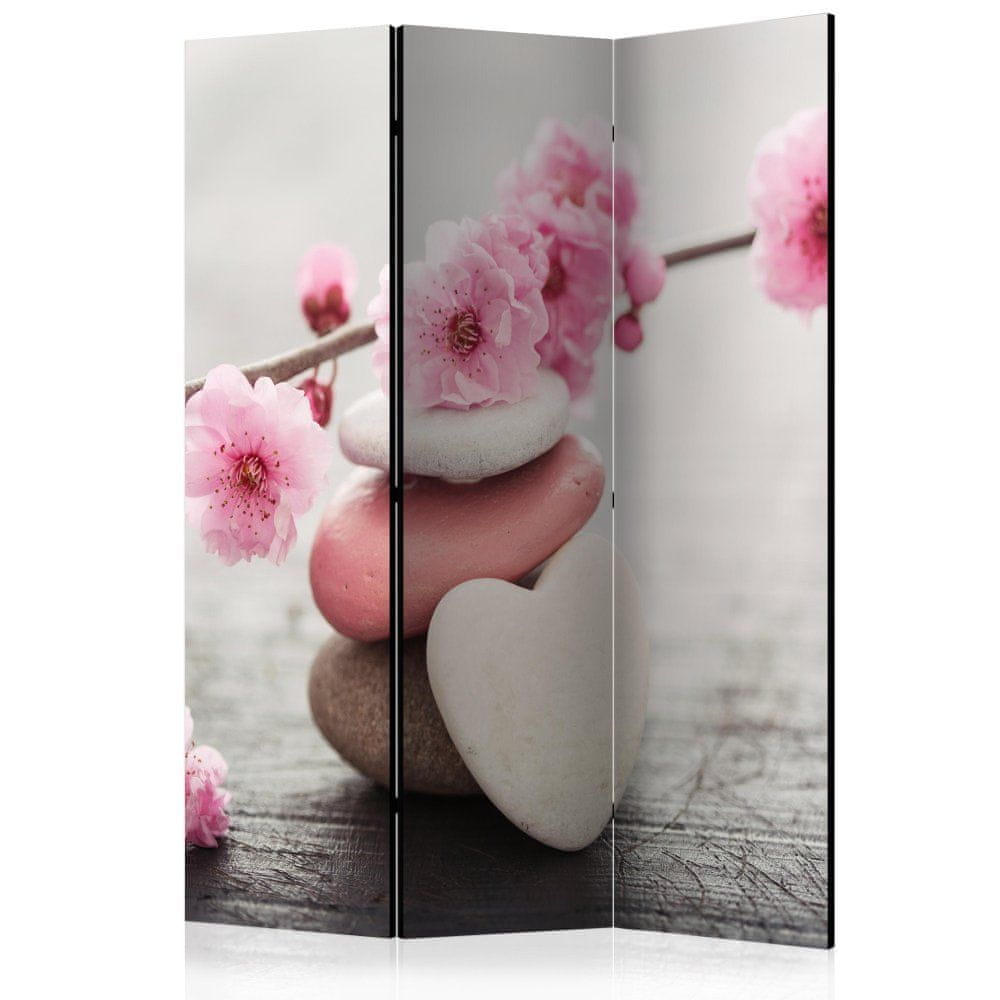 Artgeist Paraván - Zenové kvety 135x172 plátno na drevenom ráme obojstranná potlač