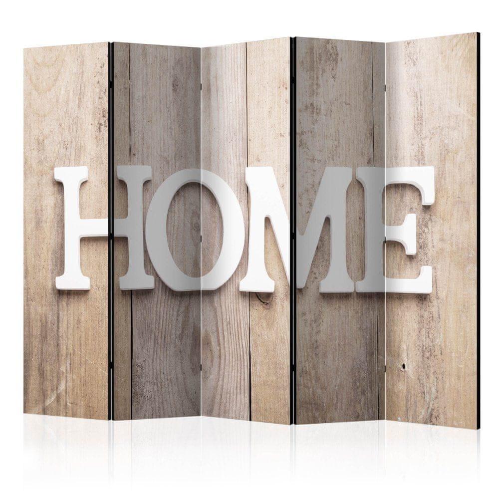 Artgeist Paraván - Domov na drevených doskách 225x172 plátno na drevenom ráme obojstranná potlač