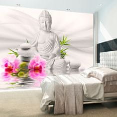 Artgeist Fototapeta - Budha a orchidey 300x210 vlísová tapeta na stenu