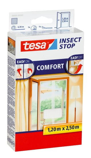 Tesa Insect Stop sieť proti hmyzu Comfort do dverí 2×0,65×2,50 m biela 55910-00020-00