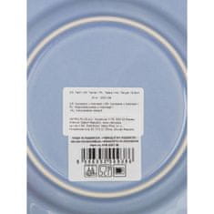 Tanier dezertný 19,6 cm, reliéf, modrý, stolovanie, KPB-8SEC-BL