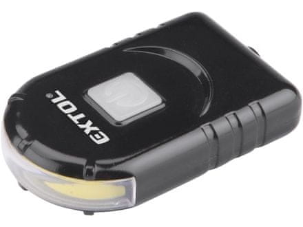 Extol Light Svetlo na čiapku (43182) 1W COB LED s klipom a magnetom, 160lm, USB nabíjanie