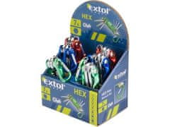 Extol Craft Imbus kľúče (66006) sada 7ks, 1,5-2-2,5-3-4-5-6mm, mix barev: zelená, modrá, žlutá