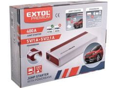 Extol Premium Jump štartér (8897320) Štartovací zdroj s powerbankou, 9Ah, 200A, max.400A