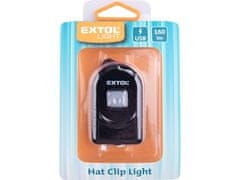 Extol Light Svetlo na čiapku (43182) 1W COB LED s klipom a magnetom, 160lm, USB nabíjanie