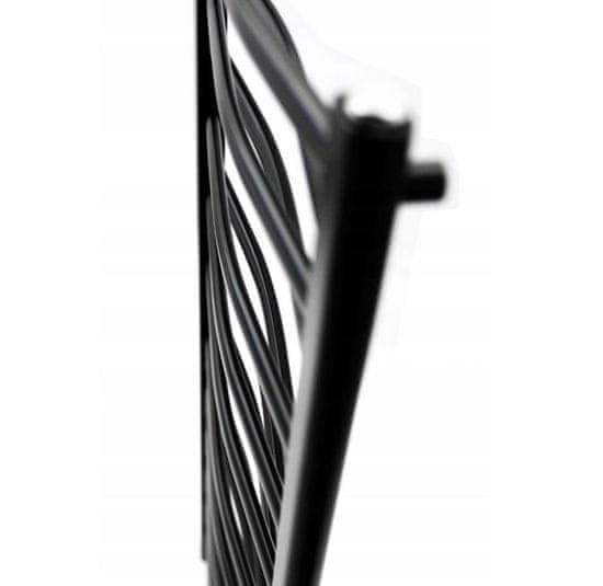Regnis 3D Slza, Vykurovacie teleso 440x500mm, 289W, čierna matná, L3D50/40/black