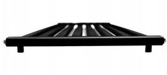 Regnis Kalipso MIR, vykurovacie teleso 500x1500mm so stredovým pripojením 50mm, 710W, čierna matná, KALIPSOMIR/1500/500/D5/BLACK