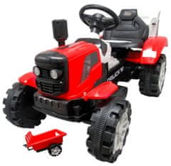 R-Sport Elektrický traktor s prívesom C2 Červený