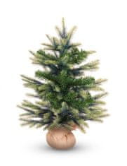 DecoLED Umelý vianočný stromček 60 cm, smrek Penny s 2D a 3D ihličím v jutovom obale
