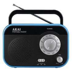 Akai Prenosné rádio , PR003A-410 Black, AM/FM, 1 W RMS