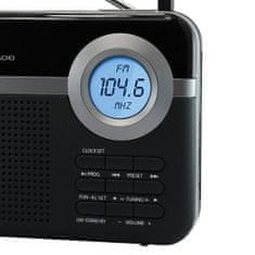 Akai Prenosné rádio , PR006A-471U, FM tuner s PLL, LCD displej, AUX-IN, RMS výkon 0,8 W