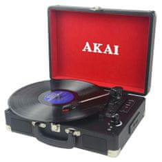 Akai Gramofón , ATT-E10, kufríkový, 3 rýchlosti, Bluetooth
