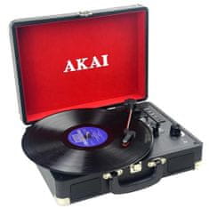 Akai Gramofón , ATT-E10, kufríkový, 3 rýchlosti, Bluetooth