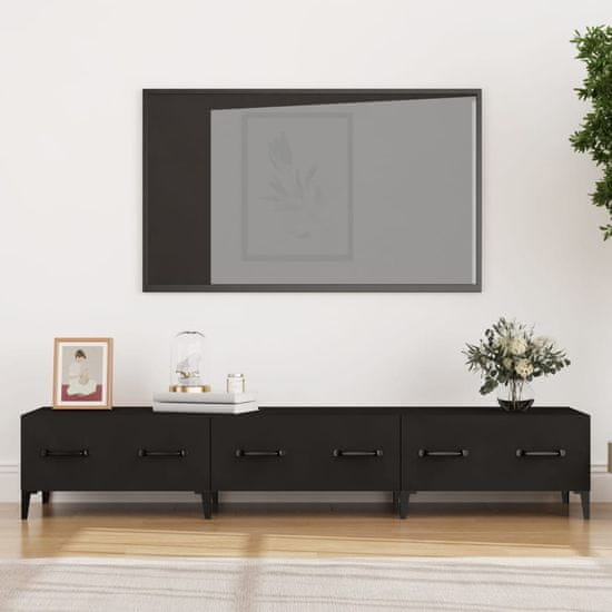 Vidaxl TV stolík čierny 150x34,5x30 cm spracované drevo