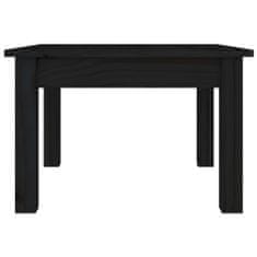 Vidaxl Konferenčný stolík čierny 45x45x30 cm borovicový masív