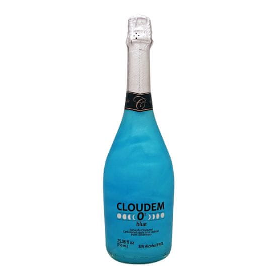 Cloudem Zero Blue 0,75L - Nealkoholický šumivý drink s perleťovým efektom 0,0% alk.