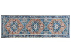 Beliani Koberec 80 x 240 cm modrá/oranžová RITAPURAM