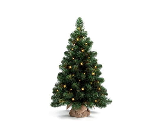 LAALU Vianočný stromček umelý Narnie v kvetináči 45 cm s LED OSVETLENÍM