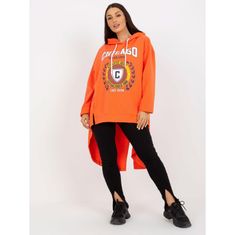 FANCY Dámska mikina s kapucňou a potlačou TATUM oranžová FA-BL-8107.39_390553 Univerzálne