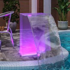 Vidaxl Záhradná fontána s RGB LED osvetlením, akryl, 51 cm