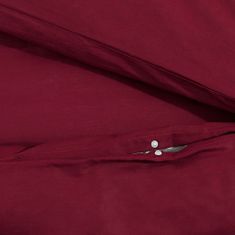 Vidaxl Súprava obliečok bordová 260x220 cm ľahké mikrovlákno