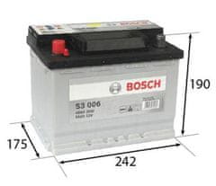 Bosch S3 56Ah Autobatéria 12V , 480A , ĽAVÁ !!! 0 092 S30 060