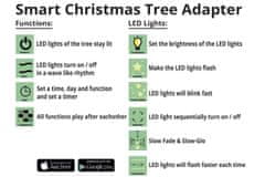 LAALU Polovičný vianočný stromček umelý Narnie 150 cm so SMART LED OSVETLENÍM so stojanom