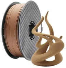 Gembird tisková struna (filament), PLA, 1,75mm, 1kg, přírodní dřevo (3DP-PLA-WD-01-NAT)