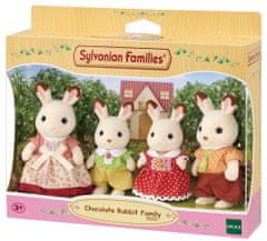 Sylvanian Families Rodina "chocolate" králikov nová - rozbalené