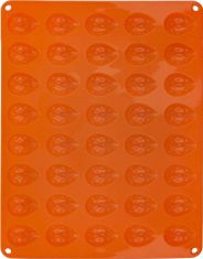 ORION silikónová forma na pečenie veľká oranžová Orechy (na 40 ks)