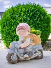 MAGIC HOME Chlapček na motorke, keramika