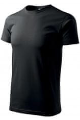 Pánske tričko jednoduché, čierna, 2XL