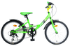 detský bicykel Carol20Z zelená/čierna