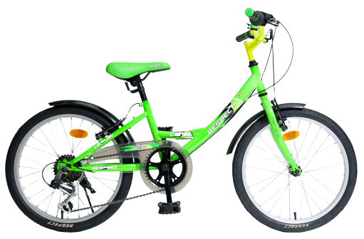 Olpran detský bicykel Carol20Z zelená/čierna