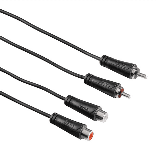HAMA predlžovací audio kábel, 2 cinch - 2 cinch, 1*, 5 m