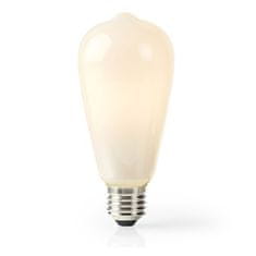 Nedis Múdra žiarovka SmartLife ST64, Wi-Fi, E27, 500 lm, 5 W, Teplá Bílá