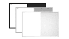 Allboards Tabule COMBI -šedý korek a magnetická bílá 90x60 cm s šedým lakovaným dřevěným rámem,TMK96GREY