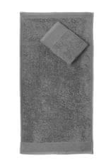 FARO Textil Bavlnený uterák Aqua 30x50 cm sivý