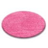 Guľatý koberec SHAGGY HIZA 5 cm ružový, velikost kruh 120