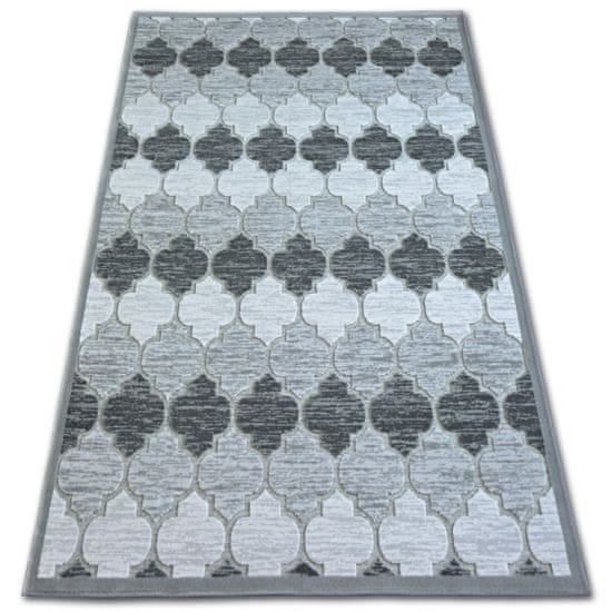 Dywany Lusczów Kusový koberec ACRYLOVY YAZZ 3766 sivý trellis